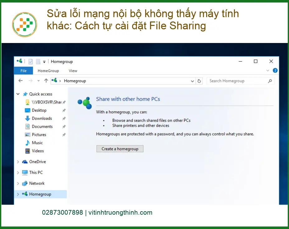 Thủ thuật Sửa lỗi mạng nội bộ: Cài File Sharing - Cách tự xử lý