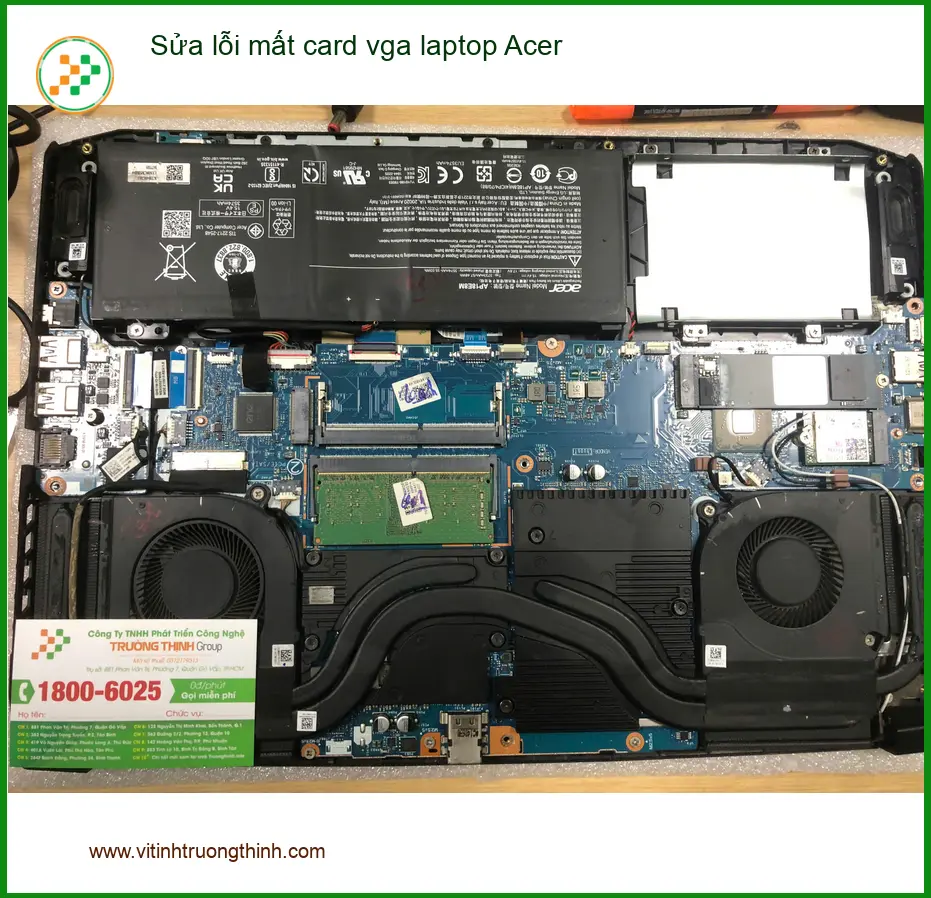 Anh Huy kiến trúc sư sửa lỗi mất card VGA laptop Acer Bình Tân uy tín ảnh thực tế 1