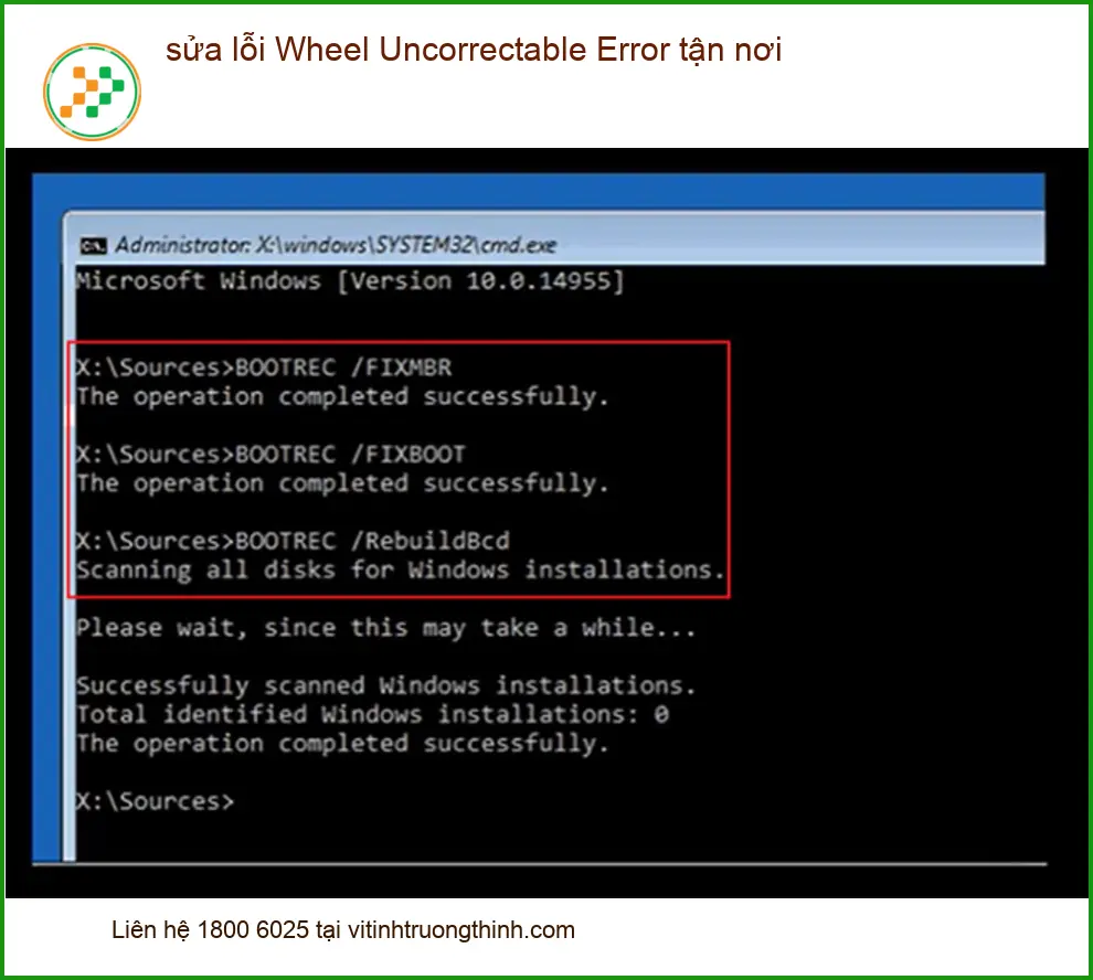 Sửa Laptop sửa lỗi Wheel Uncorrectable Error tận nơi - Dịch vụ khắc phục nhanh