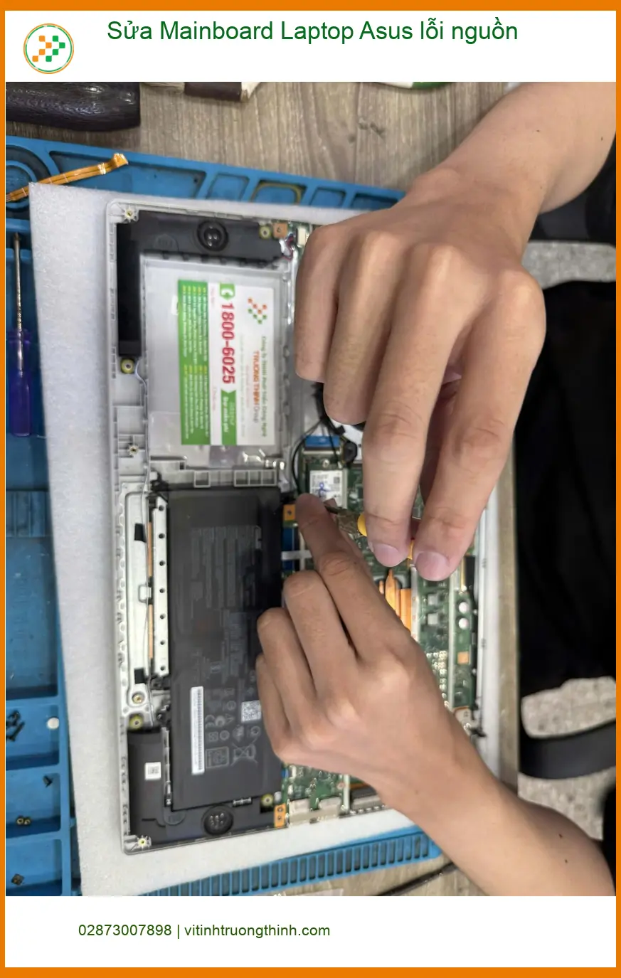 Chú Phát gặp sự cố nguồn Asus - Trung tâm sửa mainboard laptop Quận 7 uy tín