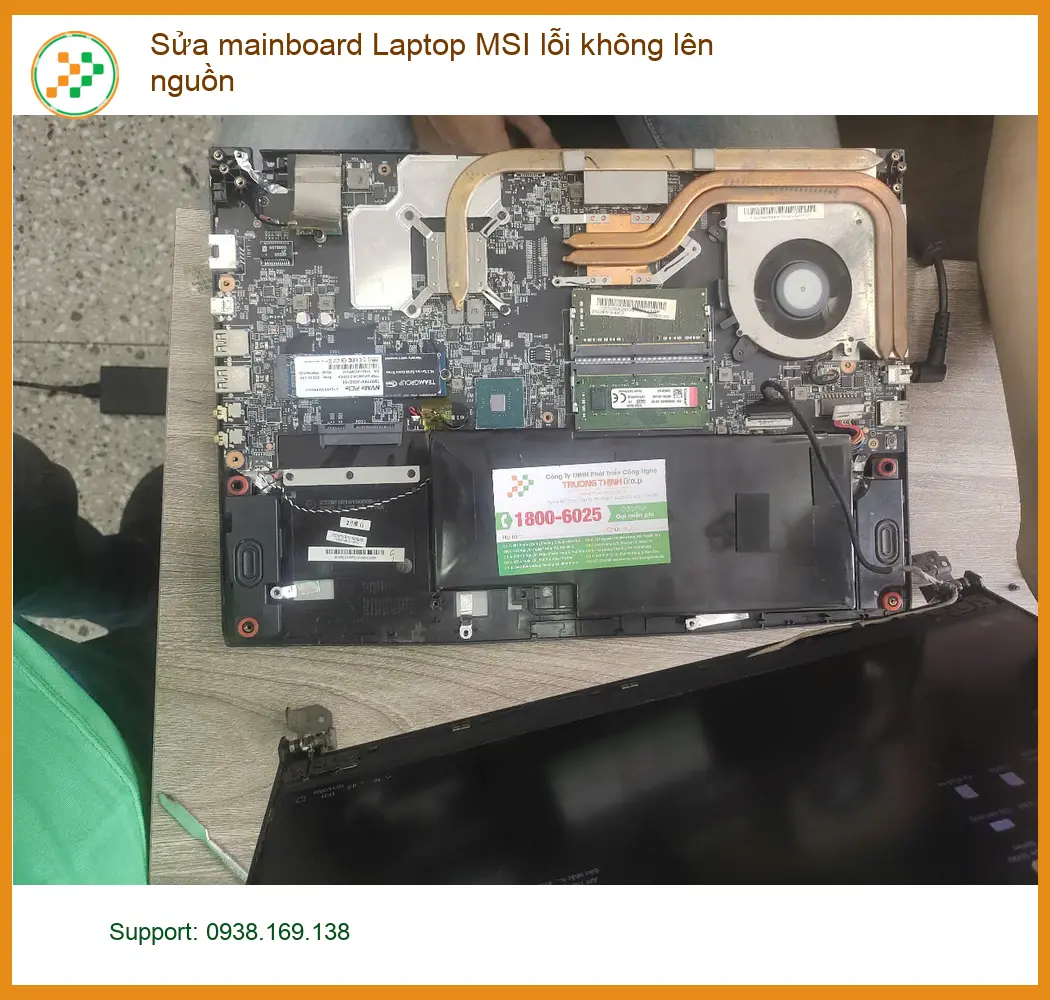 Anh Phước kỹ sư sửa mainboard Laptop MSI lỗi không nguồn Quận 7 ảnh thực tế 1
