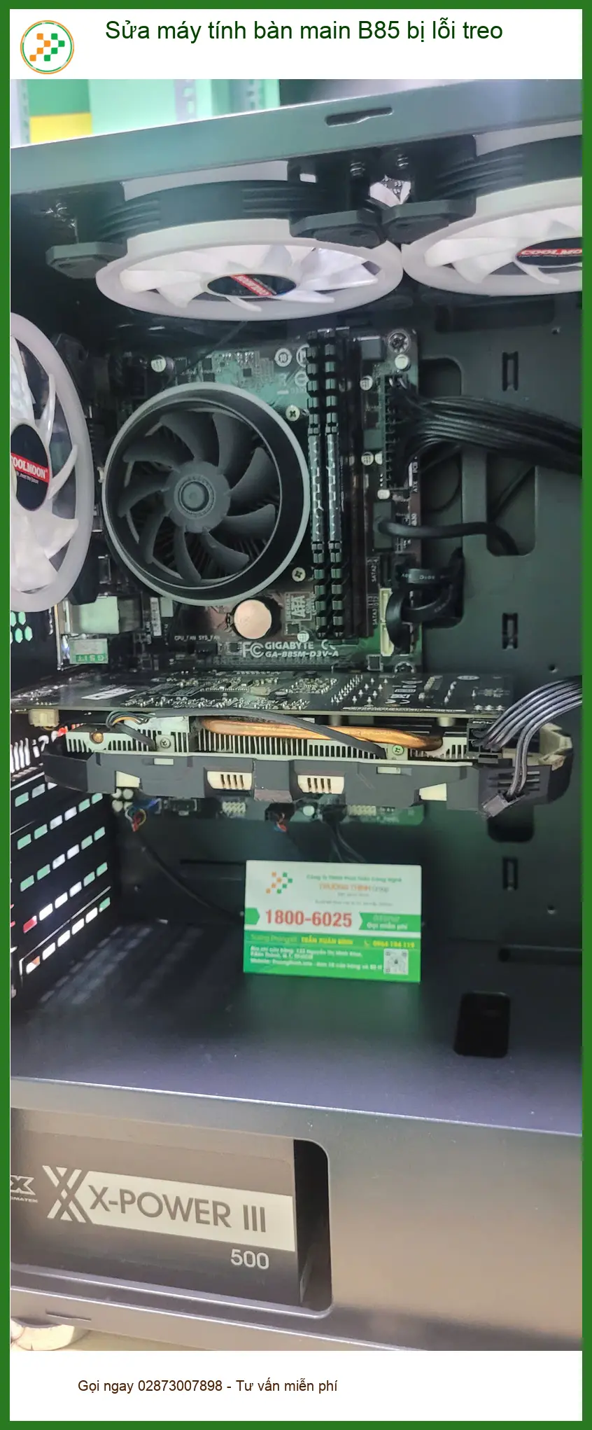 Dịch vụ sửa máy tính bàn main B85 bị lỗi treo Quận Bình Tân - Anh Kiệt review