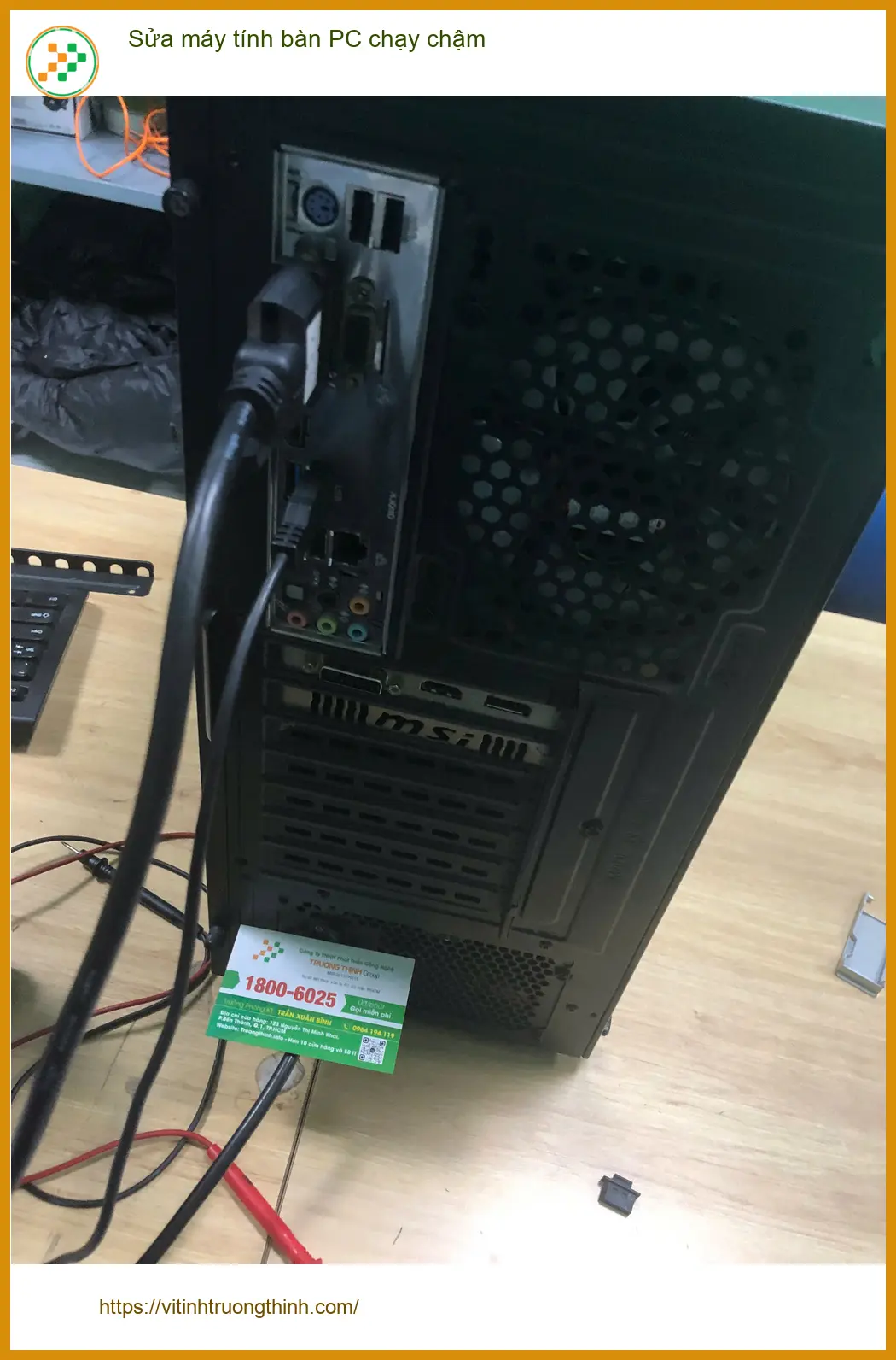 Cô Thanh giáo viên giải quyết ngay PC chạy chậm ở Quận Bình Tân ảnh thực tế 1