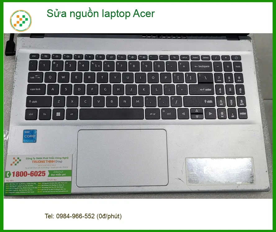 Anh Phước ở Bình Tân tìm dịch vụ sửa nguồn laptop Acer uy tín sau sự cố mất điện