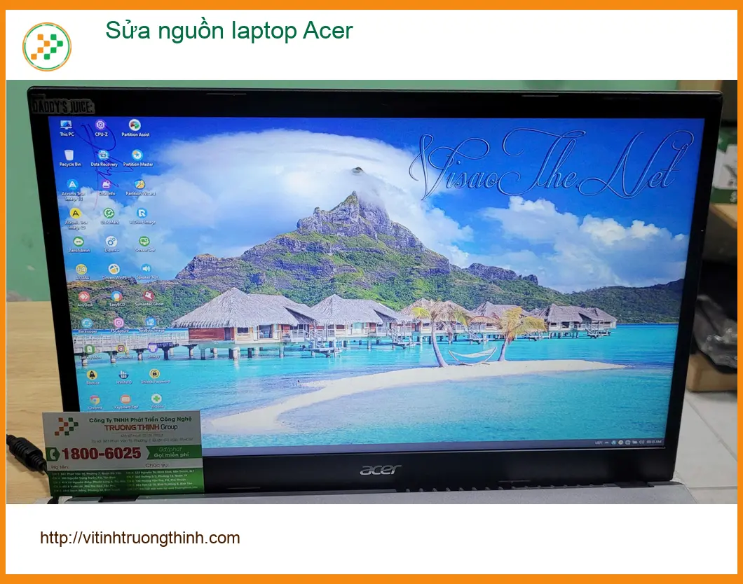 Anh Phước ở Bình Tân tìm dịch vụ sửa nguồn laptop Acer uy tín sau sự cố mất điện ảnh thực tế 1