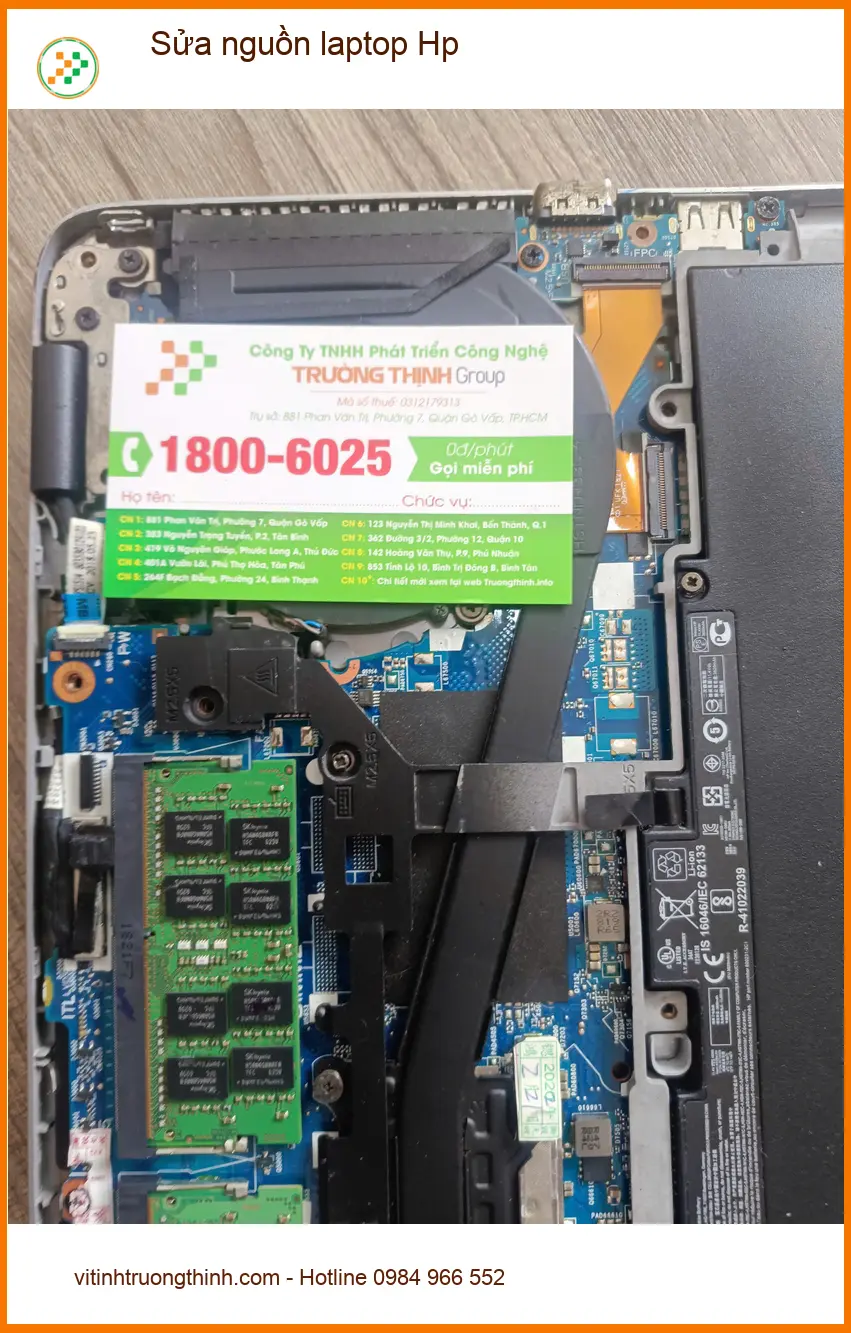 Dịch vụ Sửa nguồn laptop Hp Quận Tân Phú - Anh Kiên nhân viên IT ảnh thực tế 1