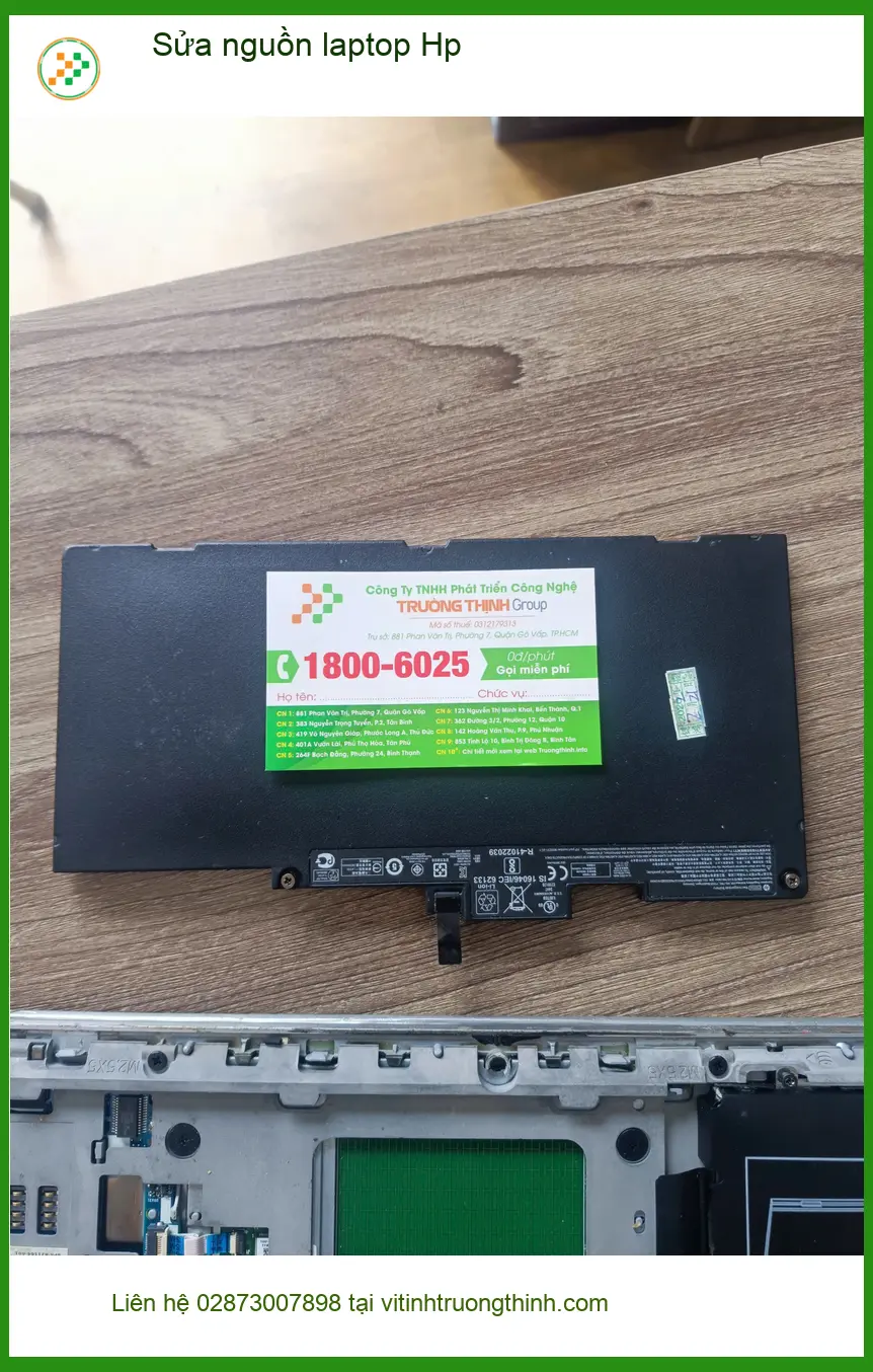 Dịch vụ Sửa nguồn laptop Hp Quận Tân Phú - Anh Kiên nhân viên IT ảnh thực tế 2
