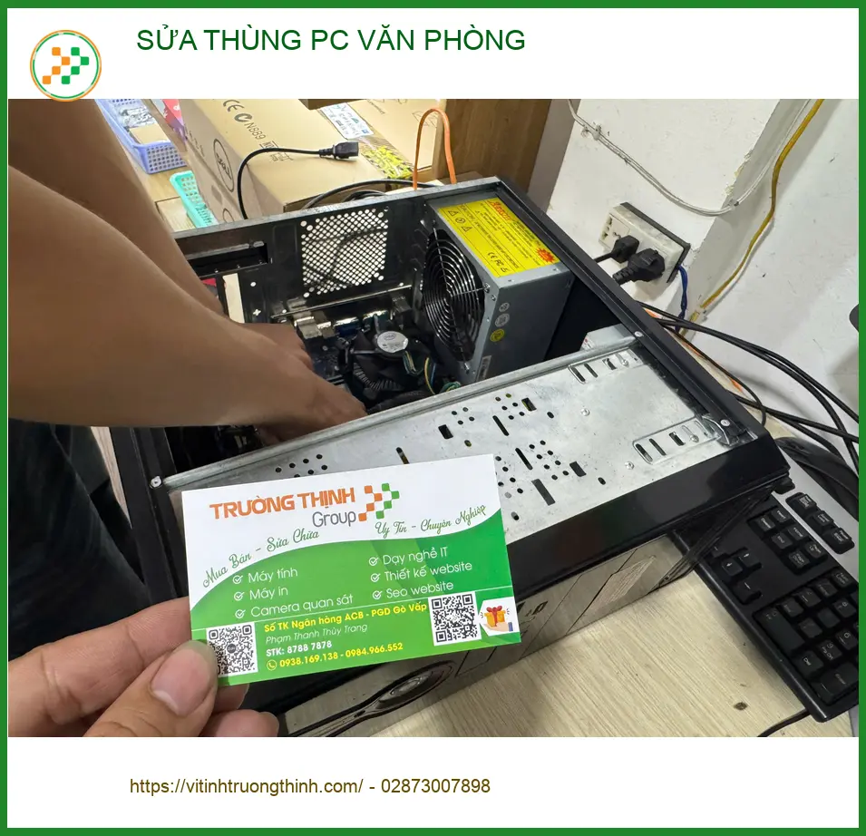Chị Hạnh nhân viên văn phòng tìm chỗ sửa thùng PC Quận Tân Bình uy tín
