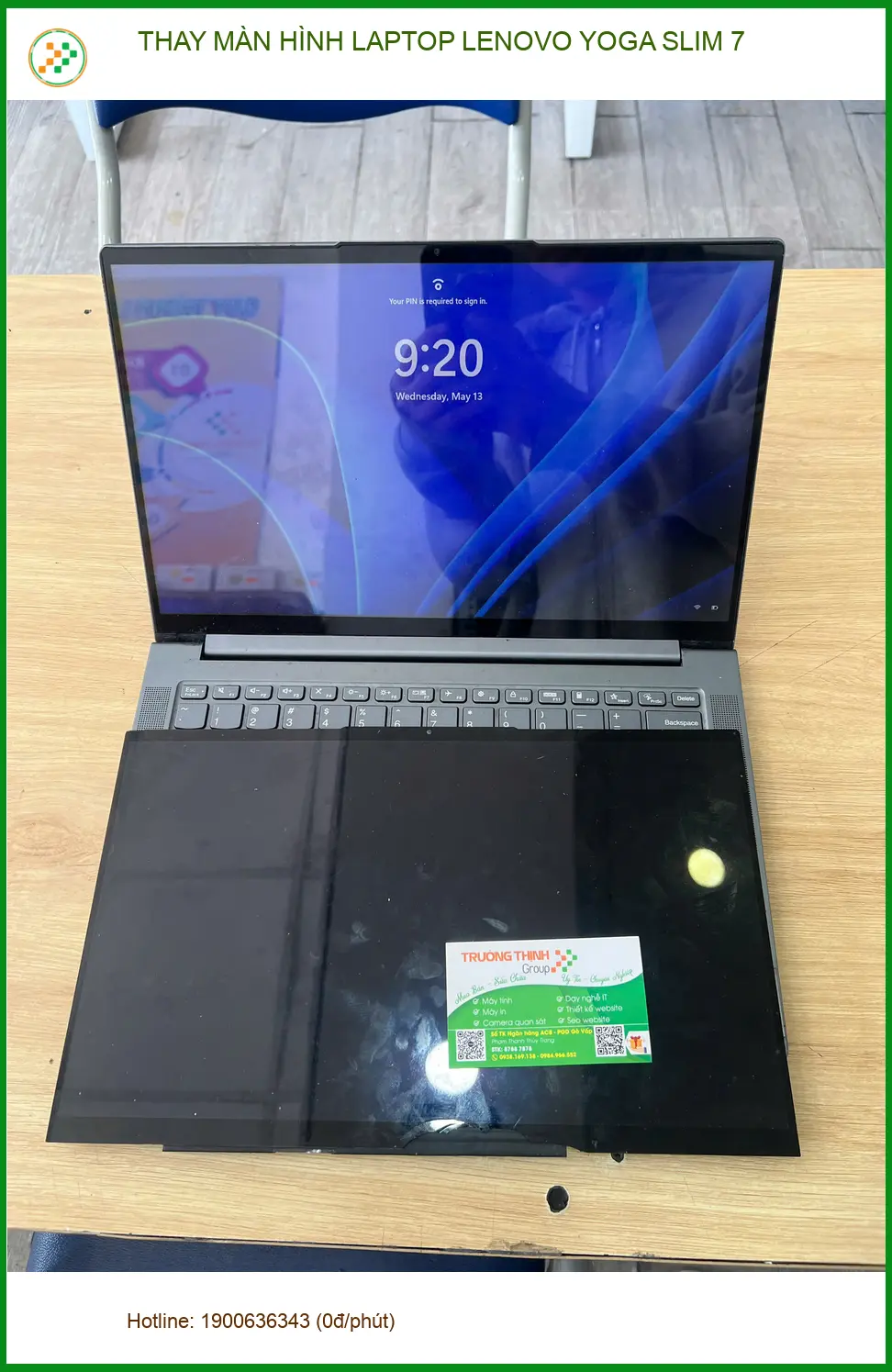 Thay Màn hình Laptop Lenovo Yoga Slim 7 Quận 9 - Anh Hưng lập trình viên