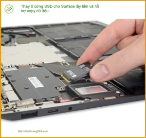 Thay ổ cứng SSD Surface lấy liền, copy dữ liệu – Trung tâm TPHCM