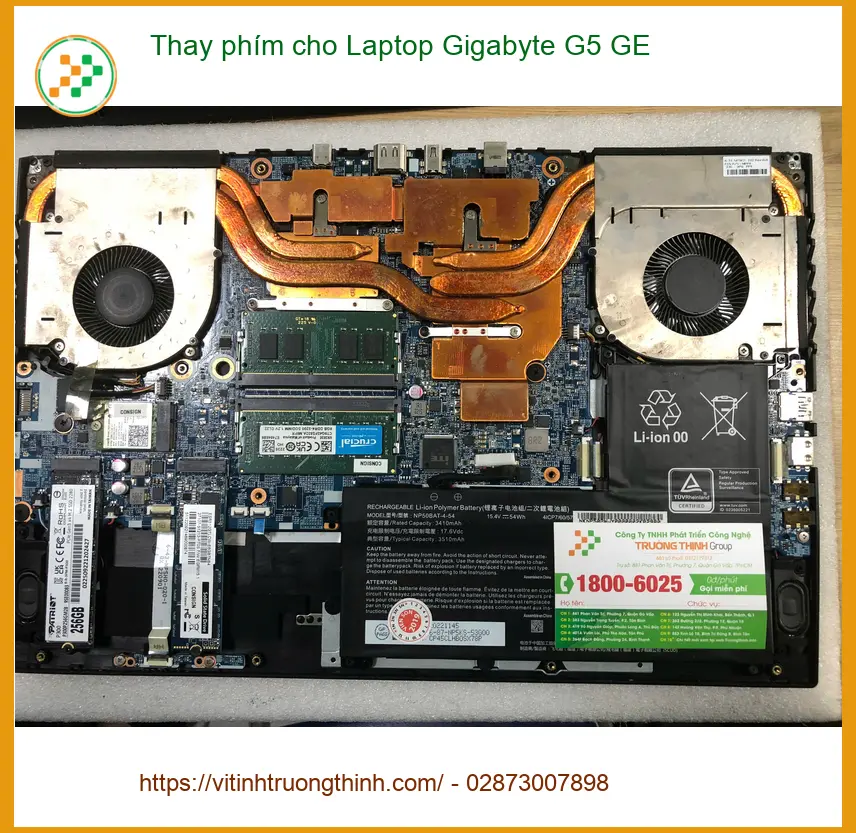 Chú Phúc - Thay Phím laptop Gigabyte G5 GE Quận Bình Tân uy tín