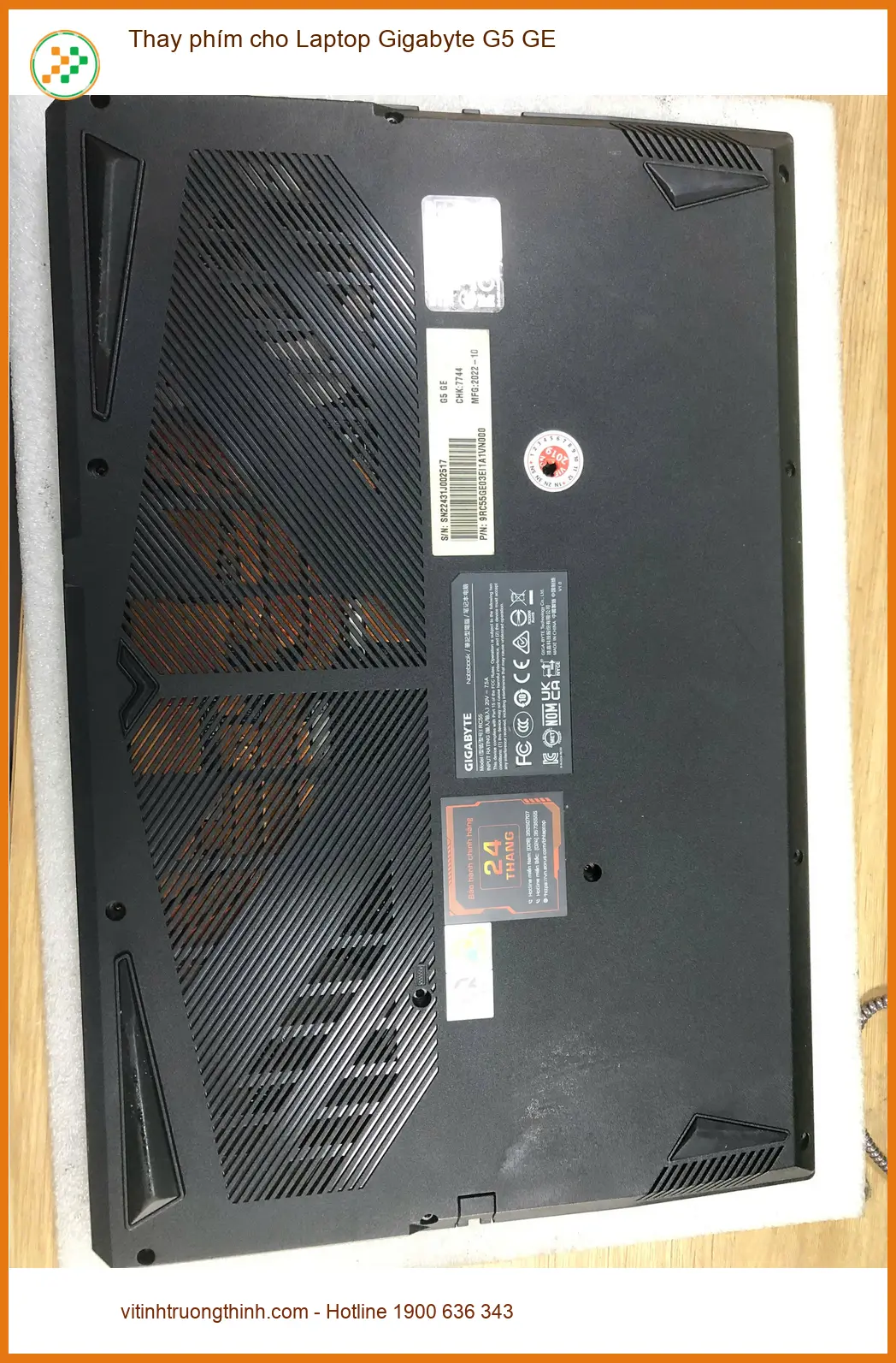 Chú Phúc - Thay Phím laptop Gigabyte G5 GE Quận Bình Tân uy tín ảnh thực tế 1