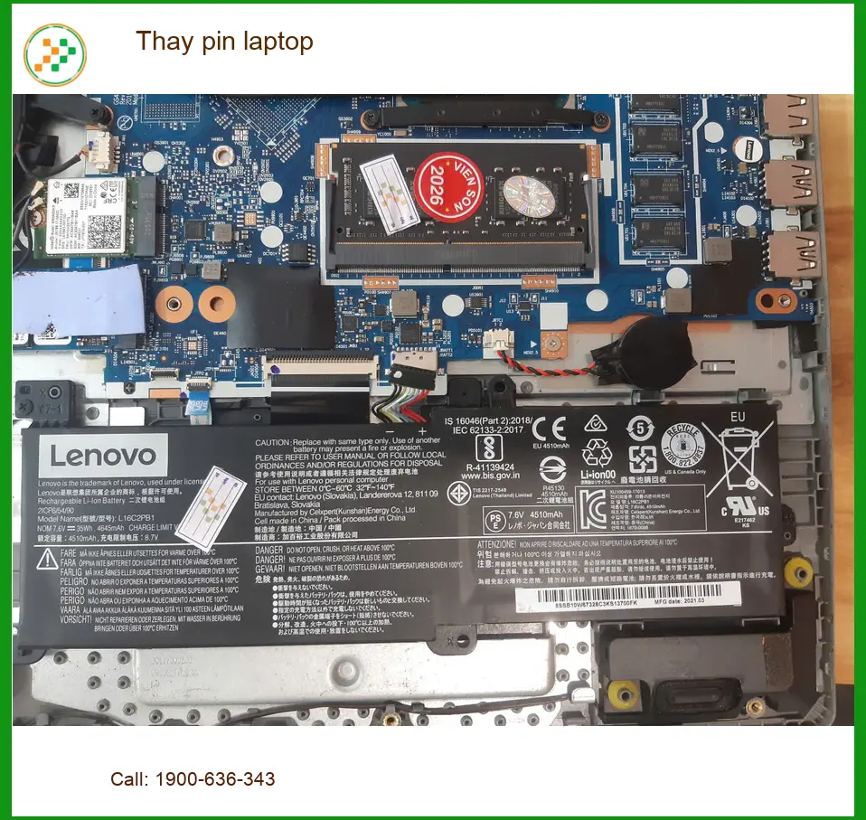 Chú Lâm giải quyết pin chai - Trung tâm Thay pin laptop Quận Tân Bình uy tín