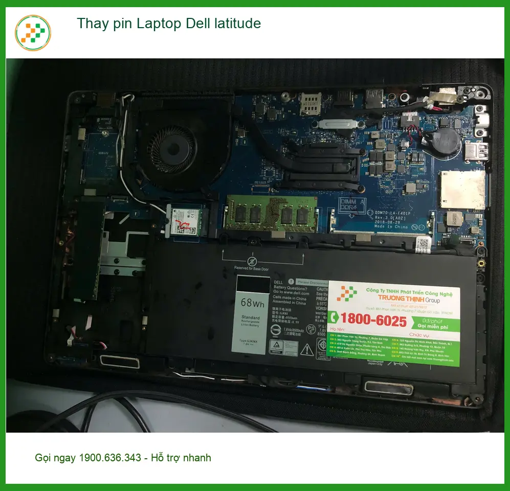 Trung tâm thay pin Laptop Dell latitude Quận Bình Tân uy tín - Anh Khoa sửa chữa kịp thời