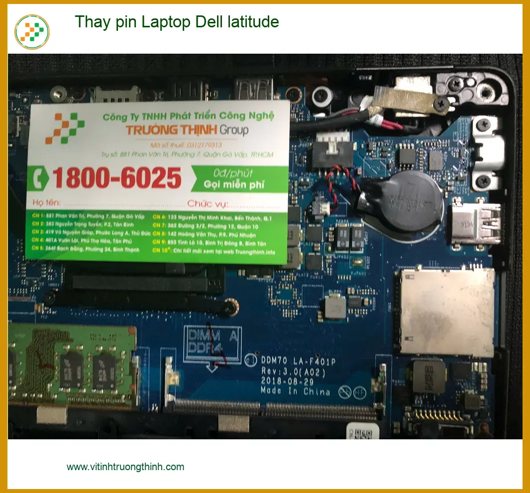 Trung tâm thay pin Laptop Dell latitude Quận Bình Tân uy tín - Anh Khoa sửa chữa kịp thời ảnh thực tế 1