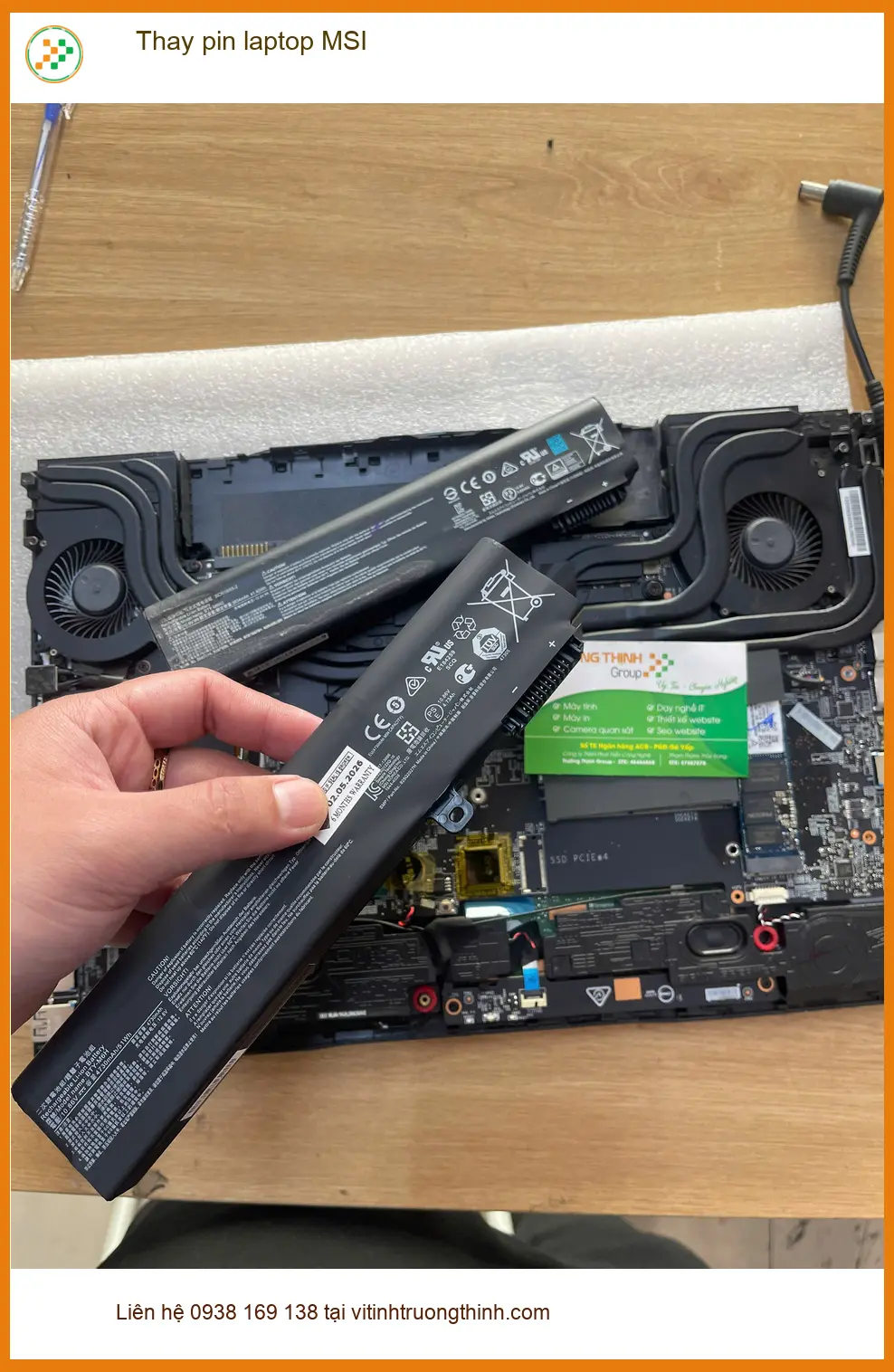 Chị Mai giáo viên review chỗ thay pin laptop MSI Quận Thủ Đức giá tốt