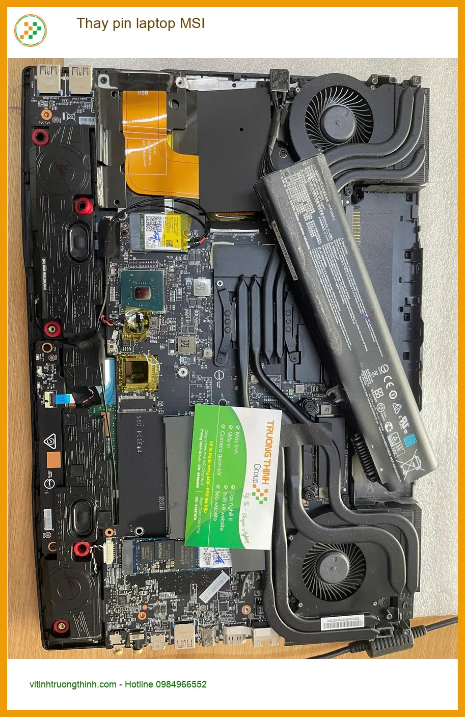Chị Mai giáo viên review chỗ thay pin laptop MSI Quận Thủ Đức giá tốt ảnh thực tế 1