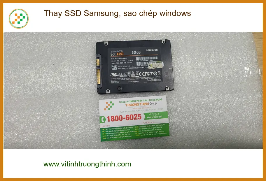 Dịch vụ thay SSD Samsung, sao chép windows Quận Bình Tân - Chú An review