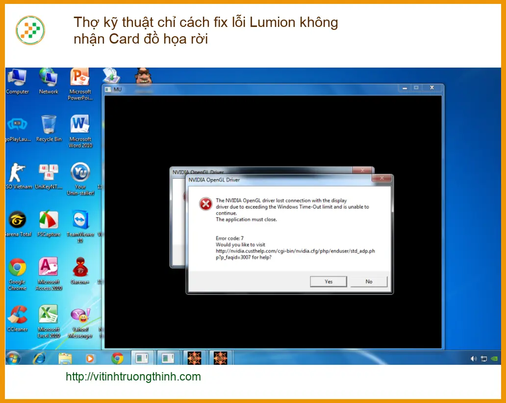 Thủ thuật fix lỗi Lumion không nhận GPU - Trung tâm hỗ trợ TPHCM