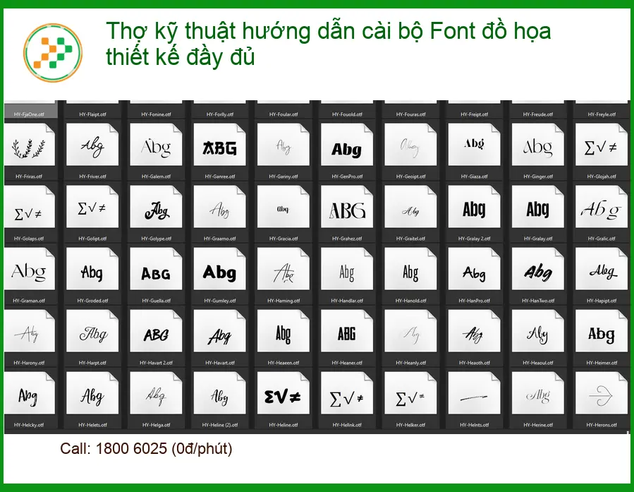 Thủ thuật cài Font đồ họa thiết kế - Thợ kỹ hướng dẫn tại nhà