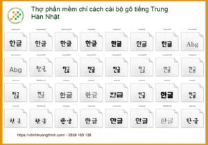 Cài bộ gõ tiếng Trung Hàn Nhật trên máy tính – Dịch vụ hỗ trợ tận nơi