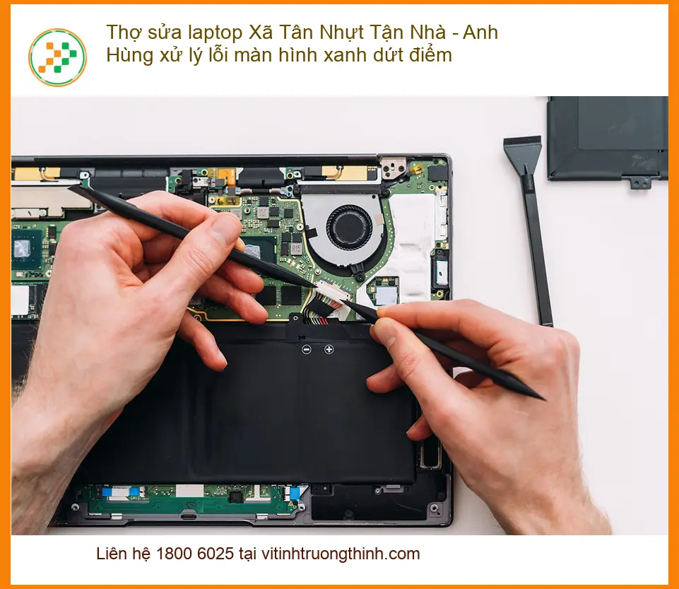 Thợ sửa laptop Xã Tân Nhựt xử lý màn hình xanh - Dịch vụ tận nhà