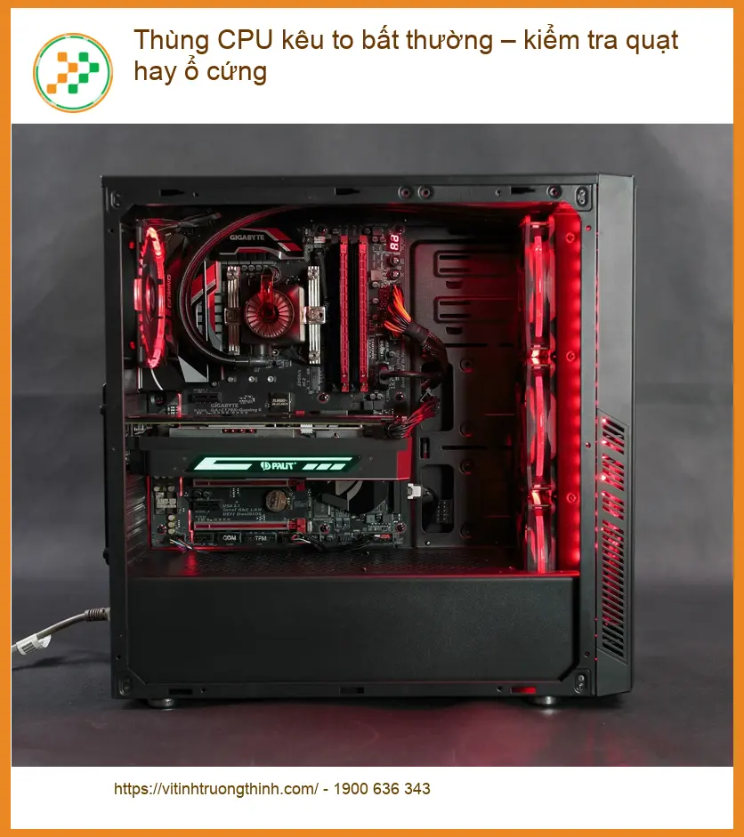 PC Thùng CPU kêu to bất thường - Trung tâm sửa máy tính TPHCM