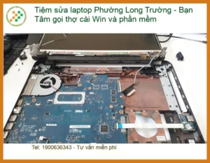 Laptop Tiệm sửa Long Trường cài Win, phần mềm – Thợ cài nhanh TPHCM