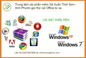 Laptop Trung tâm cài phần mềm Xã Xuân Thới Sơn – Hỗ trợ Office từ xa nhanh