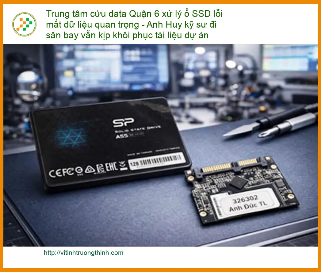 Khôi Phục Dữ Liệu Quận 6 SSD lỗi mất data - Dịch vụ khắc phục tận nơi lấy liền