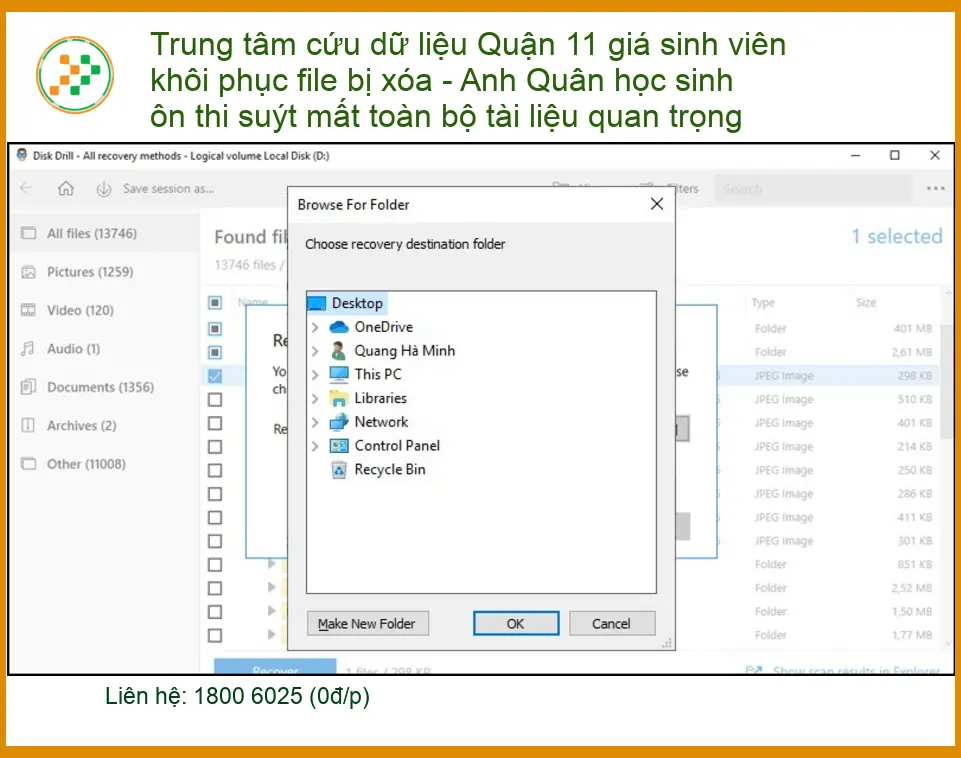 Khôi Phục Dữ Liệu Quận 11 giá sinh viên - Điện thoại cứu dữ liệu khẩn cấp