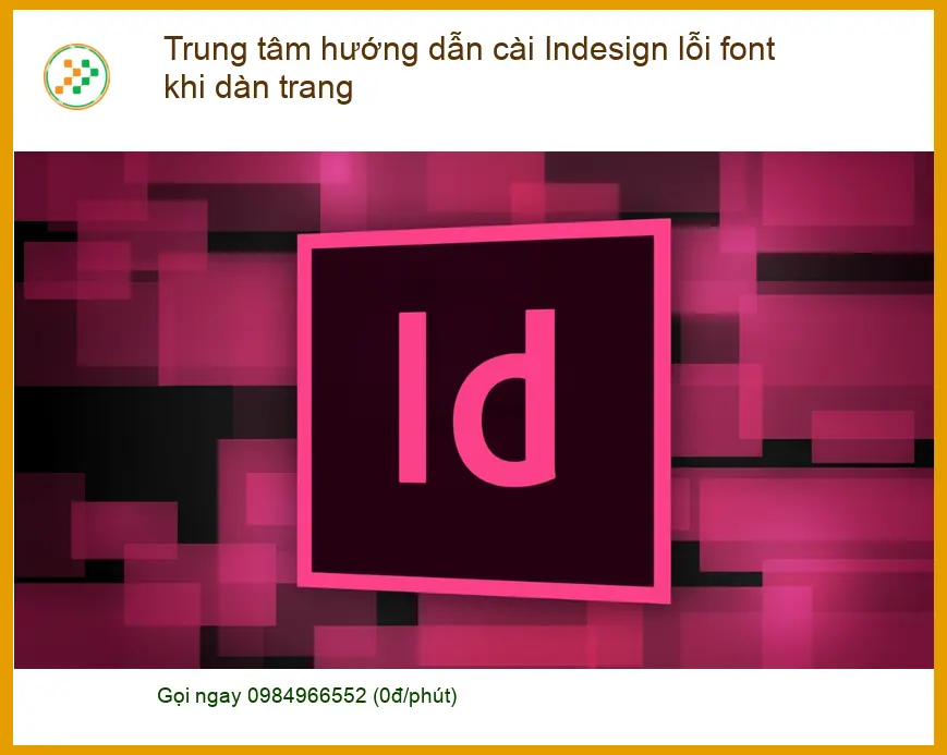 Indesign lỗi font khi dàn trang: Hướng dẫn xử lý - Dịch vụ TPHCM