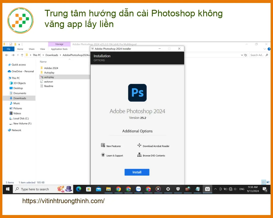 Thủ thuật Phần mềm Trung tâm hướng dẫn cài Photoshop không văng app - Hỗ trợ TPHCM