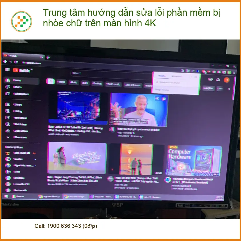 Sửa lỗi nhòe chữ màn hình 4K trên laptop - Trung tâm hỗ trợ gần đây