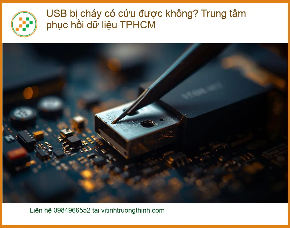 Khôi Phục Dữ Liệu USB bị cháy có cứu được không? - Trung tâm TPHCM