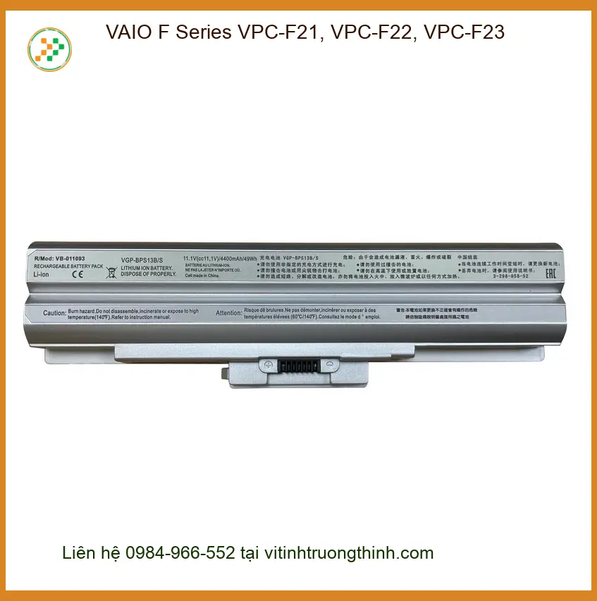 Pin Laptop VAIO F21 F22 F23 - Trung Tâm Thay Pin Laptop Giá Rẻ TPHCM