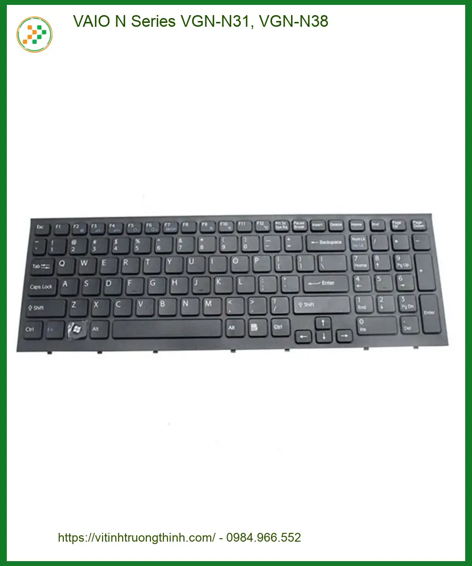 Bàn phím Laptop VAIO N Series VGN-N31, VGN-N38 - Thay tại Shop TPHCM | Giá Rẻ