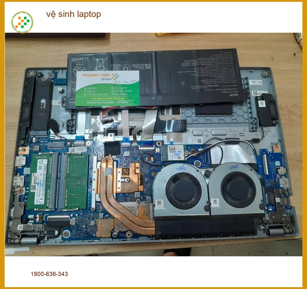 Dịch vụ vệ sinh laptop Quận Thủ Đức - Anh Kiên kỹ sư với laptop nóng ran