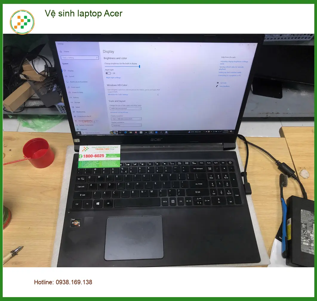 Bác Phúc chủ tiệm cafe - Review vệ sinh laptop Acer Quận Bình Tân ảnh thực tế 1