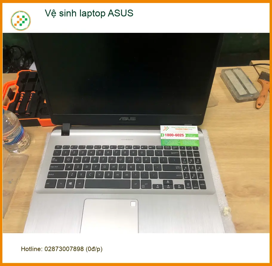 Anh Khôi lo máy nóng - Trung tâm vệ sinh laptop ASUS Quận Bình Tân uy tín ảnh thực tế 1