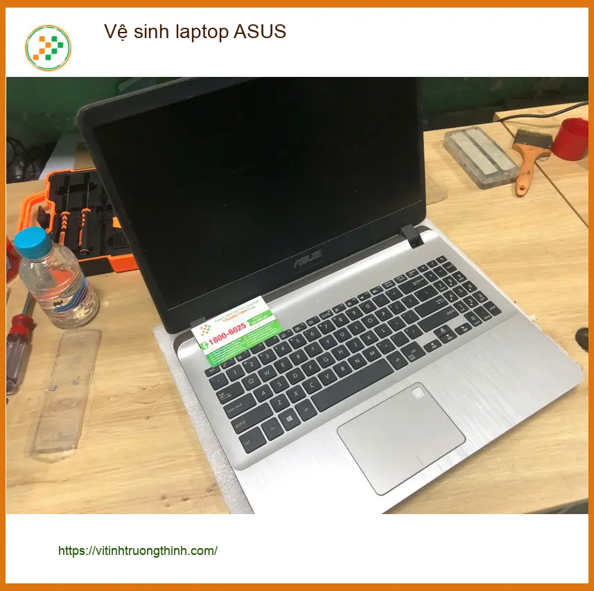 Anh Khôi lo máy nóng - Trung tâm vệ sinh laptop ASUS Quận Bình Tân uy tín ảnh thực tế 2