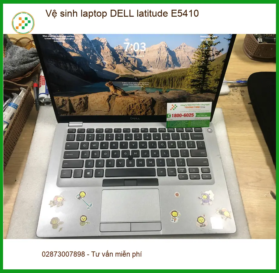 Cô Mai giáo viên Quận Bình Tân – Vệ sinh laptop DELL latitude E5410 giá tốt ảnh thực tế 2