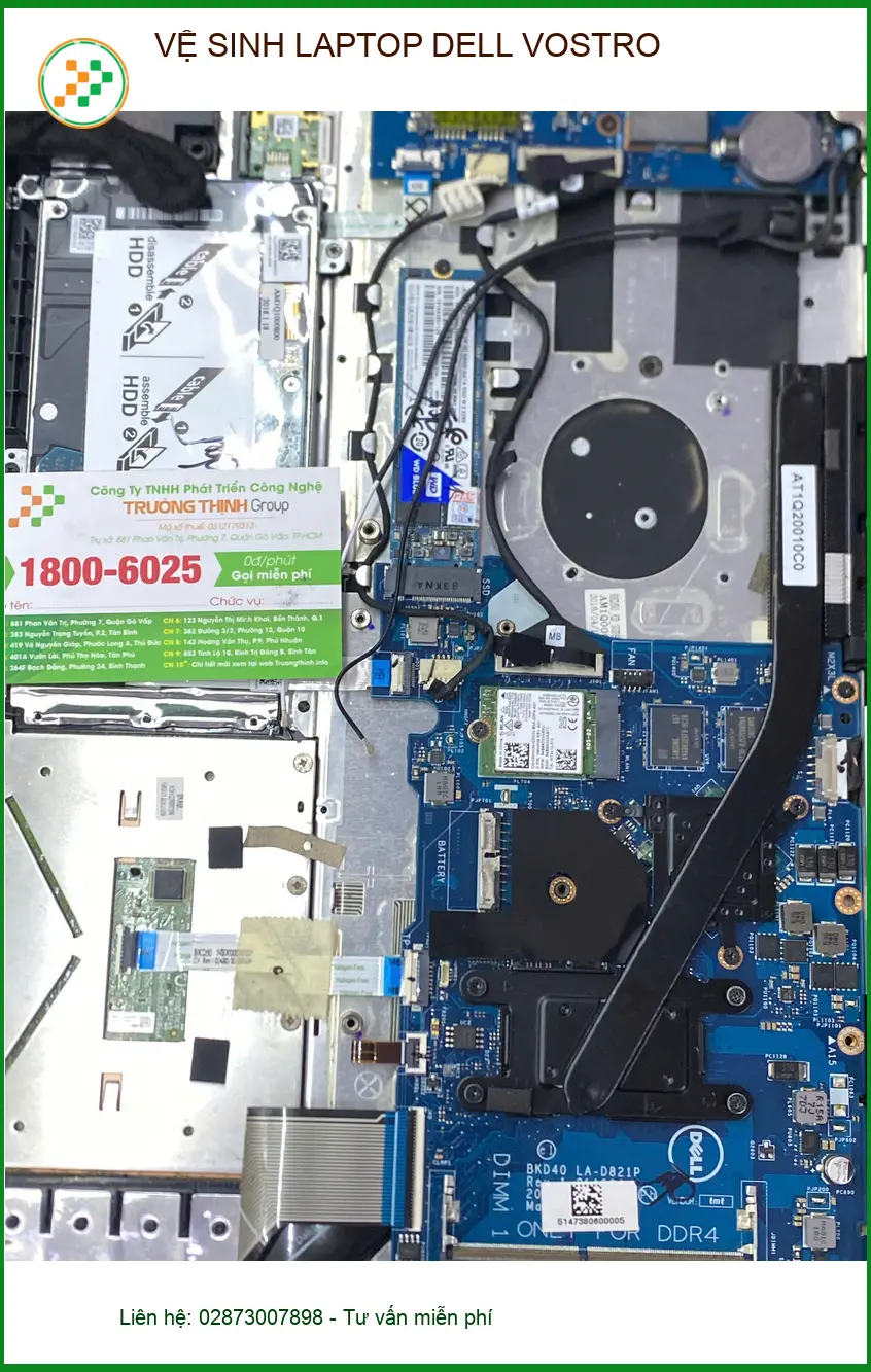 Anh Đức nhân viên IT đánh giá dịch vụ vệ sinh laptop Dell Vostro Quận 12 ảnh thực tế 2