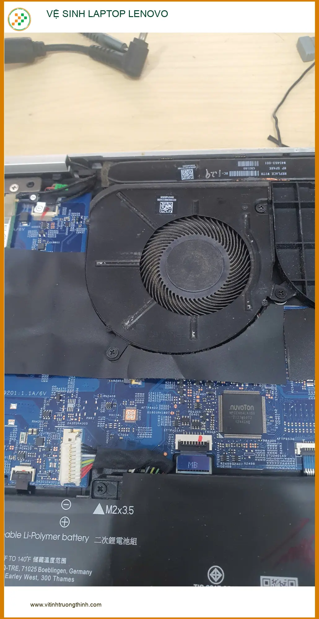 Anh Quân tìm chỗ Vệ sinh Laptop Lenovo Quận Gò Vấp lấy ngay ảnh thực tế 1