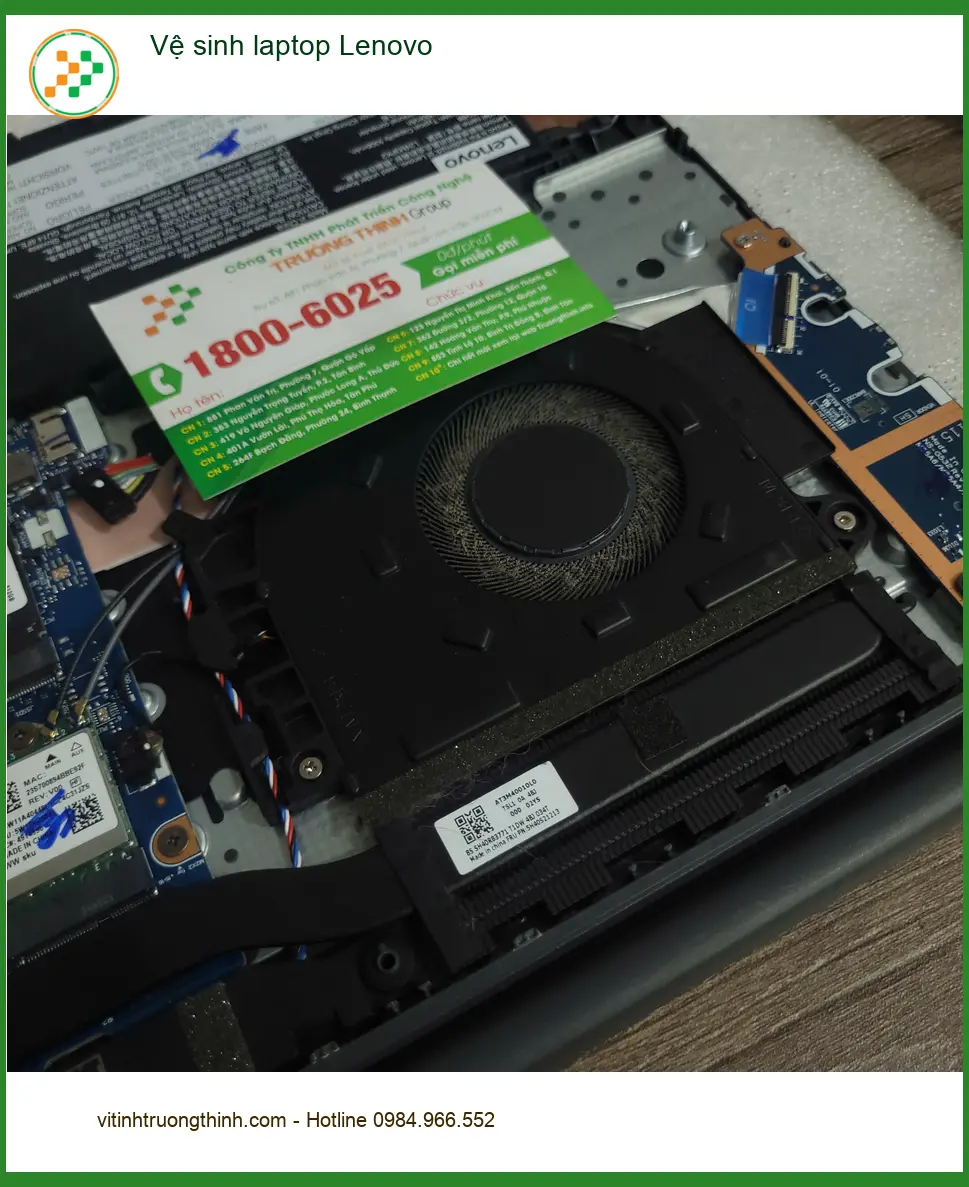 Tiệm vệ sinh laptop Lenovo Quận Tân Bình - Anh Khang cứu máy khỏi quá nhiệt