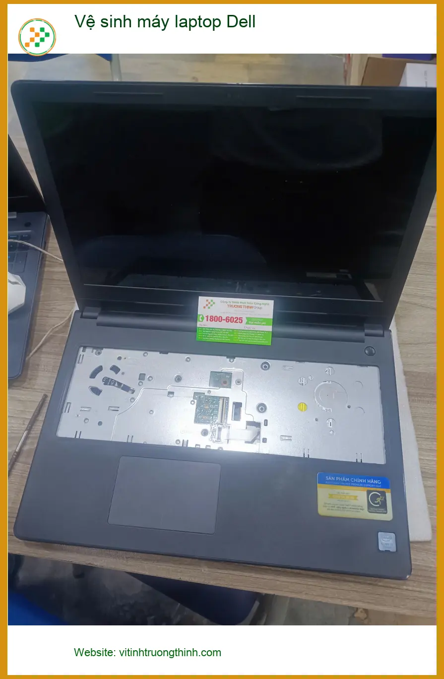 Chị Thủy tìm dịch vụ vệ sinh máy laptop Dell Quận Tân Phú uy tín