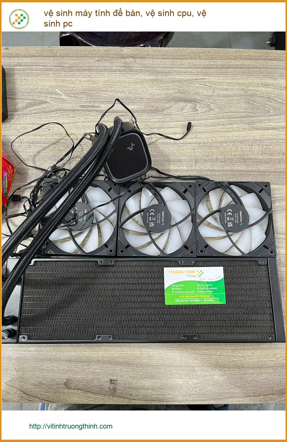 Chị Thảo tìm dịch vụ vệ sinh máy tính để bàn uy tín Quận Bình Thạnh ảnh thực tế 1