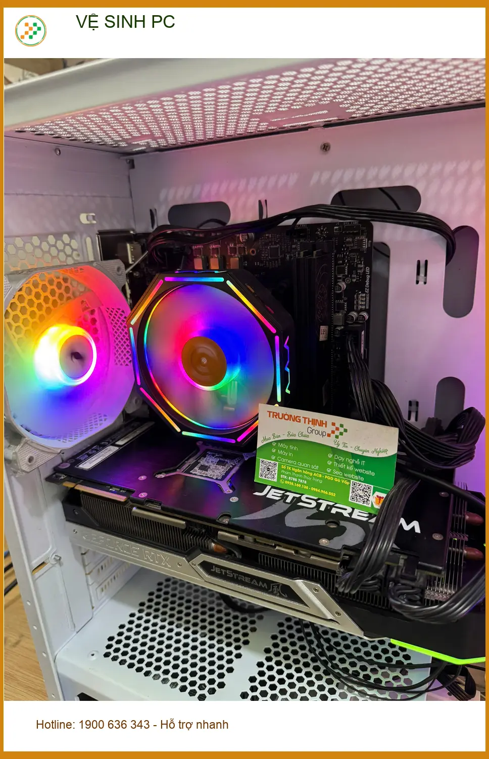 Bác An ở Quận 9 kể chuyện vệ sinh PC sạch bong như mới tại trung tâm uy tín