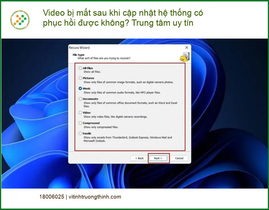 Khôi Phục Dữ Liệu Video bị mất sau cập nhật - Địa chỉ uy tín TPHCM