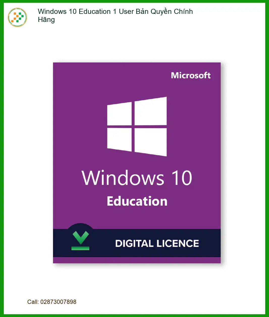 Windows 10 Education Bản Quyền Chính Hãng - Giá rẻ TPHCM, giao ngay